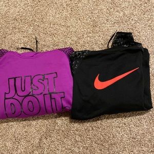 2 Nike hoodies